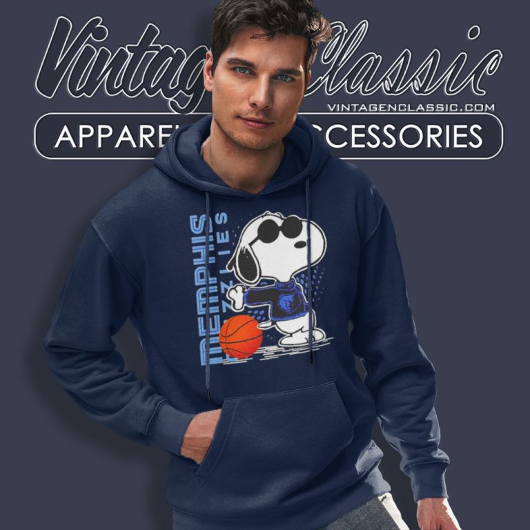 Joe Cool Snoopy Memphis Grizzlies Hoodie Joe Cool Snoopy Memphis Grizzlies Hoodie