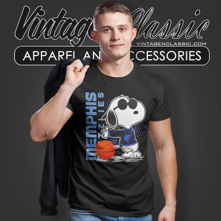 Joe Cool Snoopy Memphis Grizzlies T Shirt Joe Cool Snoopy Memphis Grizzlies T Shirt