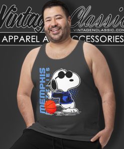 Joe Cool Snoopy Memphis Grizzlies Tank Top Racerback