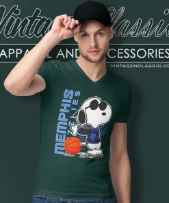 Joe Cool Snoopy Memphis Grizzlies V Neck TShirt