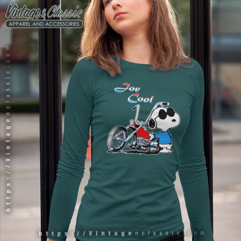 Joe Cool Snoopy Motorcycle Long Sleeve Tee Joe Cool Snoopy Motorcycle Long Sleeve Tee