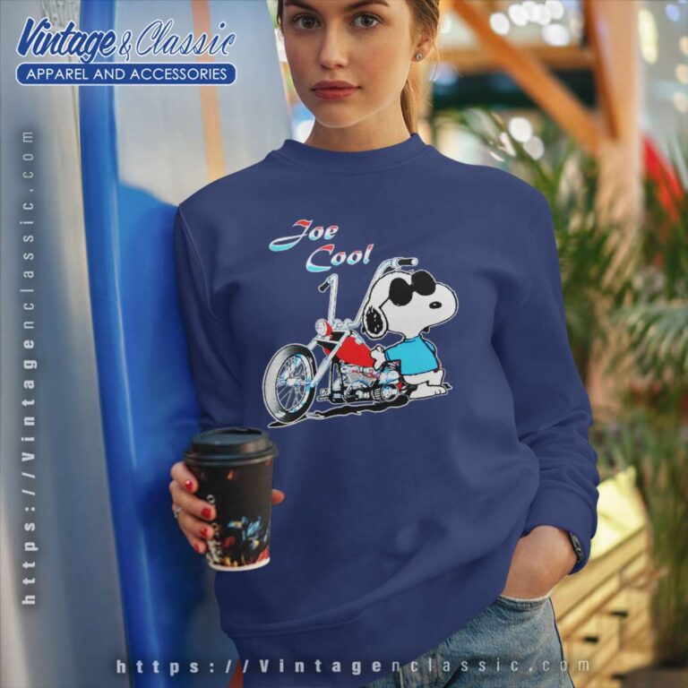 Joe Cool Snoopy Motorcycle Sweatshirt Joe Cool Snoopy Motorcycle Sweatshirt