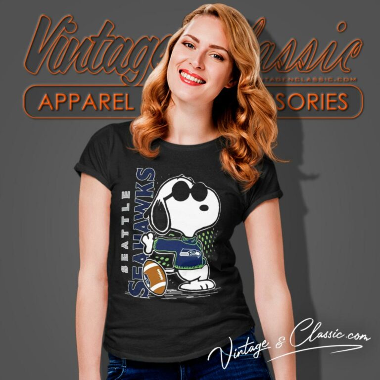 Joe Cool Snoopy Seattle Seahawks Women T Shirt Joe Cool Snoopy Seattle Seahawks Women T Shirt