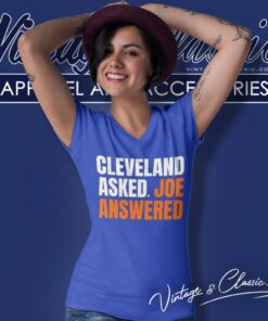 Joe Flacco Cleveland Asked Joe Answered V Neck TShirt