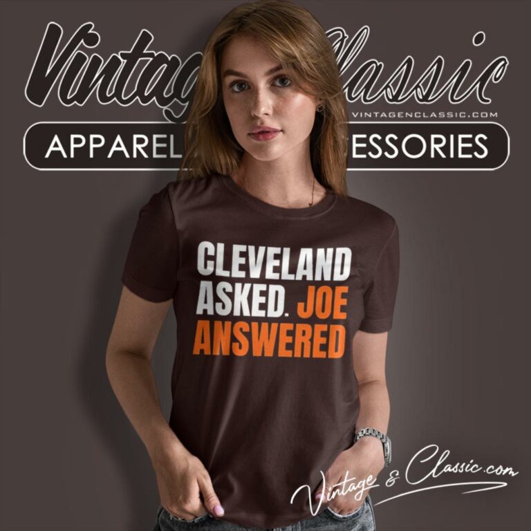 Joe Flacco Cleveland Asked Joe Answered Women T Shirt Joe Flacco Cleveland Asked Joe Answered Women T Shirt