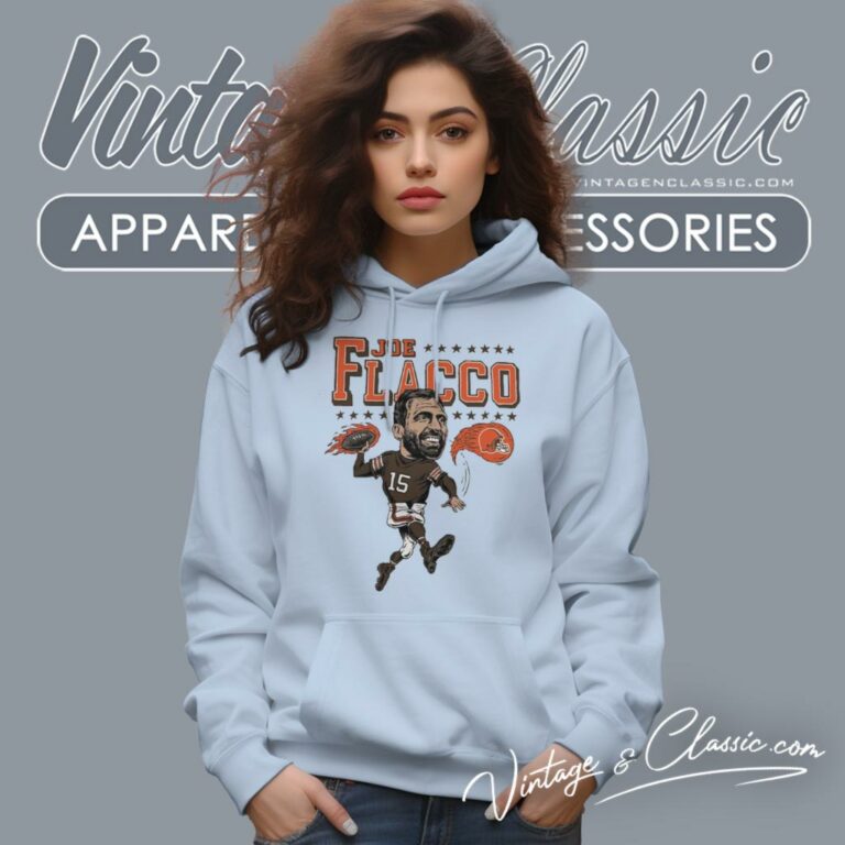 Joe Flacco Cleveland Browns Caricature Player Hoodie Joe Flacco Cleveland Browns Caricature Player Hoodie