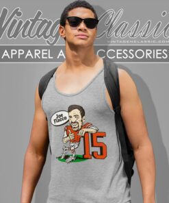 Joe Flacco Cleveland Browns Number 15 Caricature Tank Top Racerback