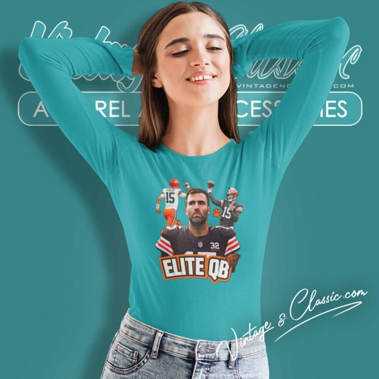 Joe Flacco Shirt Oe Flacco Is An Elite Qb Browns Football Long Sleeve Tee Joe Flacco Shirt Oe Flacco Is An Elite Qb Browns Football Long Sleeve Tee