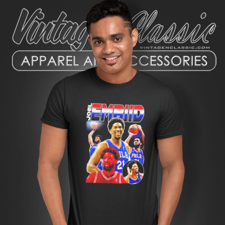 Joel Embiid Philadelphia 76ers T Shirt Joel Embiid Philadelphia 76ers T Shirt