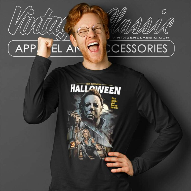 John Carpenter Michael Myers Halloween Long Sleeve Tee John Carpenter Michael Myers Halloween Long Sleeve Tee