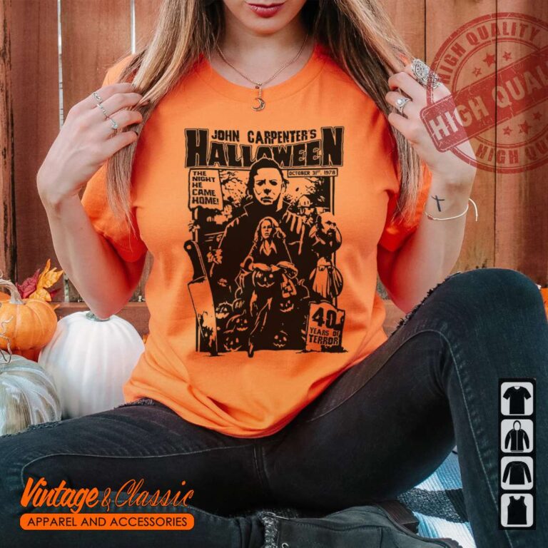 John Carpenters Halloween 1978 Michael Myers 40 Years Of Terror Shirt 1 John Carpenters Halloween 1978 Michael Myers 40 Years Of Terror Shirt 1