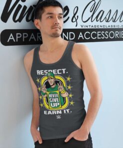 John Cena Respect Earn It Never Give Up Tank Top Racerback