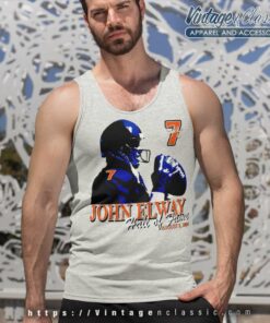 John Elway Denver Broncos Hall Of Fame Tank Top Racerback