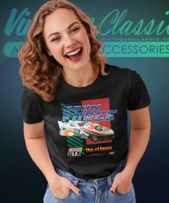 John Force Castrol Gtx Nascar Vintage Women TShirt 1