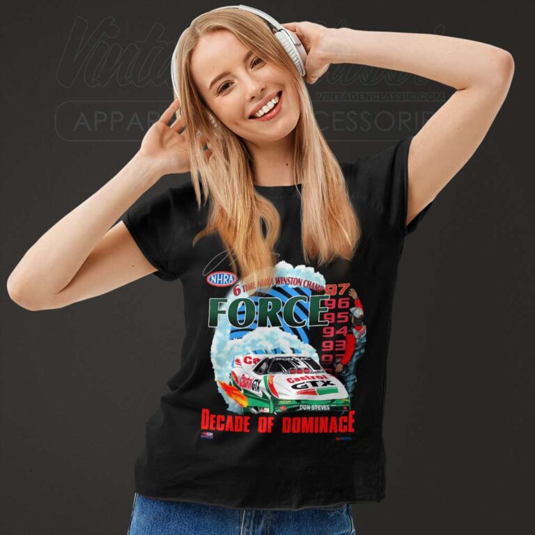 John Force Nascar Nhra Winston Champs Women TShirt John Force Nascar Nhra Winston Champs Women TShirt