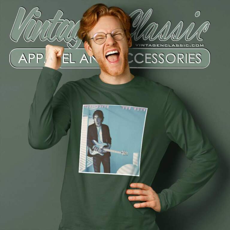 John Mayer Album Sob Rock Wild Blue Long Sleeve Tee John Mayer Album Sob Rock Wild Blue Long Sleeve Tee