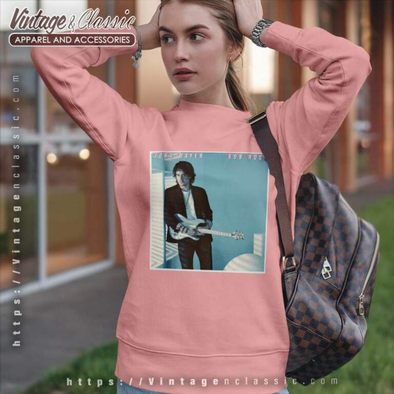 John Mayer Album Sob Rock Wild Blue Sweatshirt John Mayer Album Sob Rock Wild Blue Sweatshirt