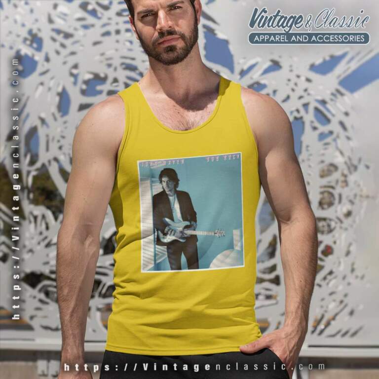 John Mayer Album Sob Rock Wild Blue Tank Top Racerback John Mayer Album Sob Rock Wild Blue Tank Top Racerback