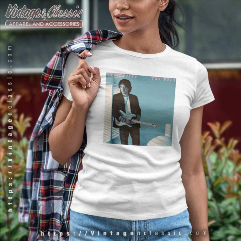 John Mayer Album Sob Rock Wild Blue Women TShirt John Mayer Album Sob Rock Wild Blue Women TShirt