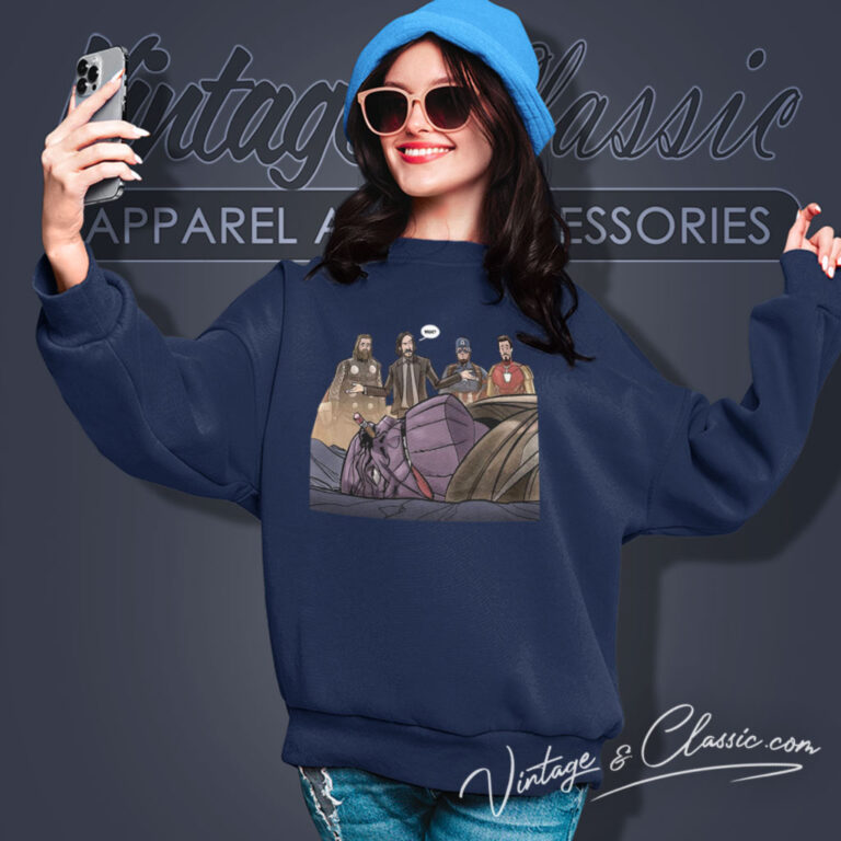 John Wick Kill Thanos Marvel Game Sweatshirt John Wick Kill Thanos Marvel Game Sweatshirt