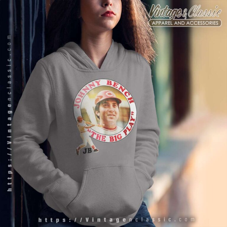 Johnny Bench The Big Play Hoodie Johnny Bench The Big Play Hoodie