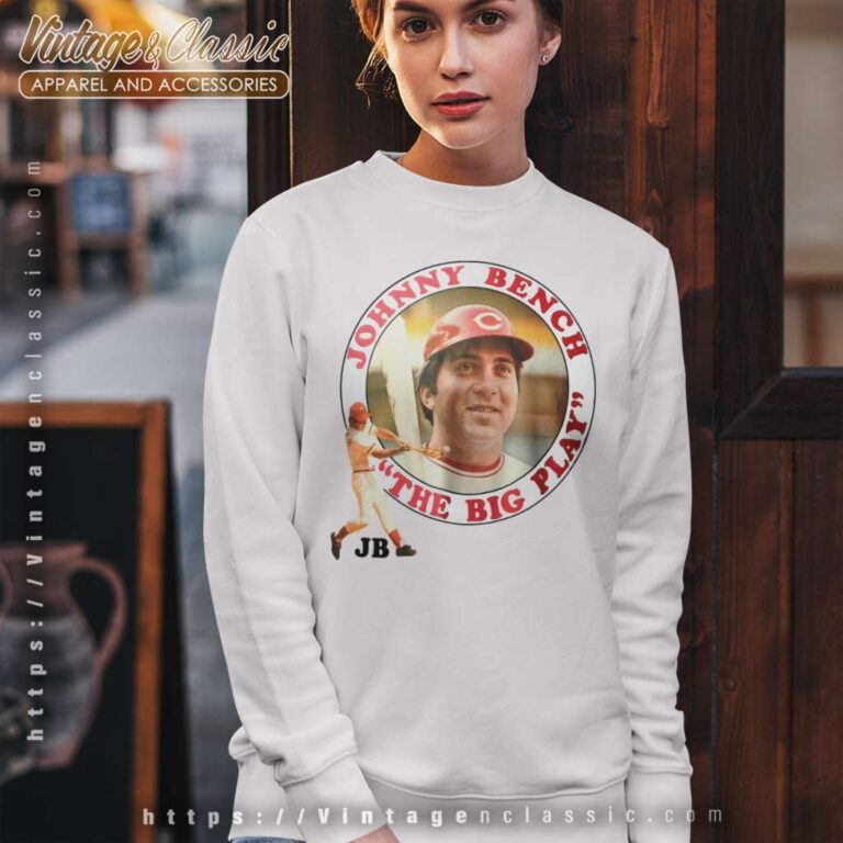 Johnny Bench The Big Play Sweatshirt Johnny Bench The Big Play Sweatshirt