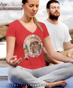 Johnny Bench The Big Play Shirt 5 Johnny Bench The Big Play V Neck TShirt