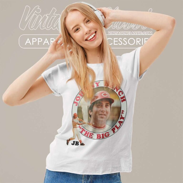 Johnny Bench The Big Play Women TShirt Johnny Bench The Big Play Women TShirt