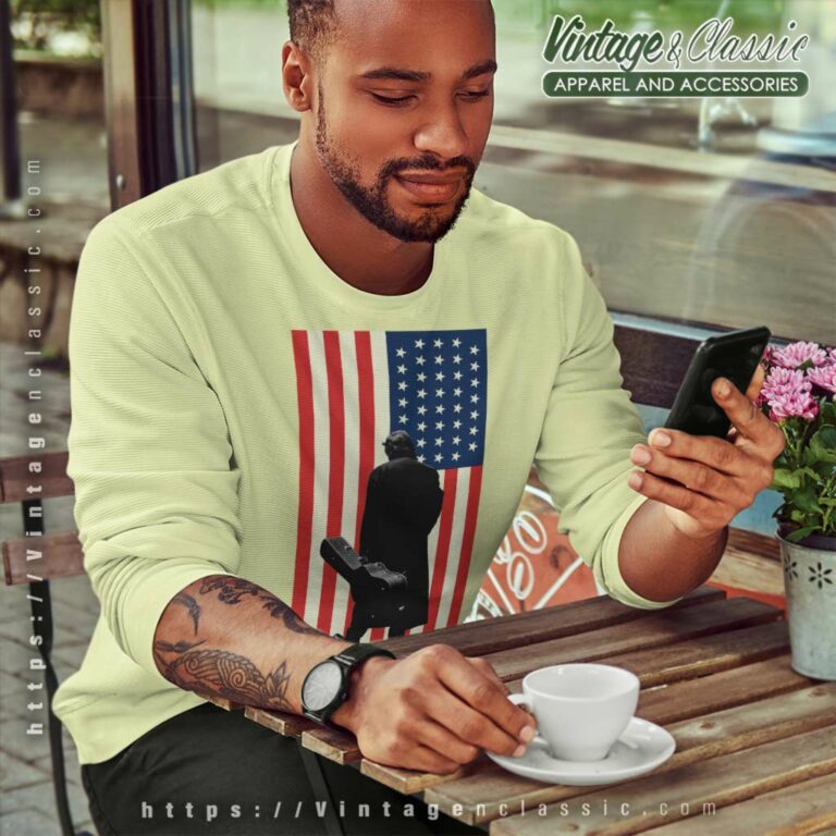 Johnny Cash American Flag Sweatshirt Johnny Cash American Flag Sweatshirt