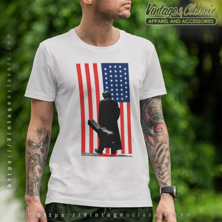 Johnny Cash American Flag T Shirt Johnny Cash American Flag T Shirt