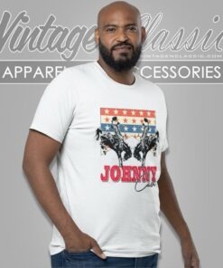 Johnny Cash Amerikanische Flagge T Shirt