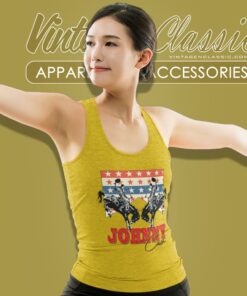 Johnny Cash Amerikanische Flagge Tank Top Racerback