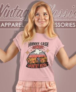 Johnny Cash Cowboy Country Music Women T Shirt