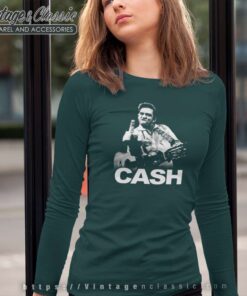 Johnny Cash Finger Long Sleeve Tee
