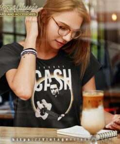 Johnny Cash Live Guitar Shirt 6 Johnny Cash Live Guitar Women TShirt