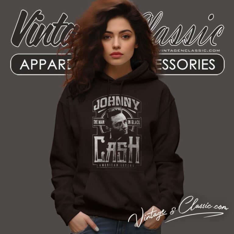Johnny Cash Man In Black Hoodie Johnny Cash Man In Black Hoodie