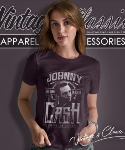 Johnny Cash Man In Black Shirt 5 Johnny Cash Man In Black Women T Shirt