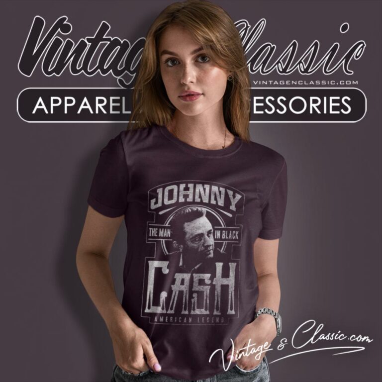 Johnny Cash Man In Black Women T Shirt Johnny Cash Man In Black Women T Shirt