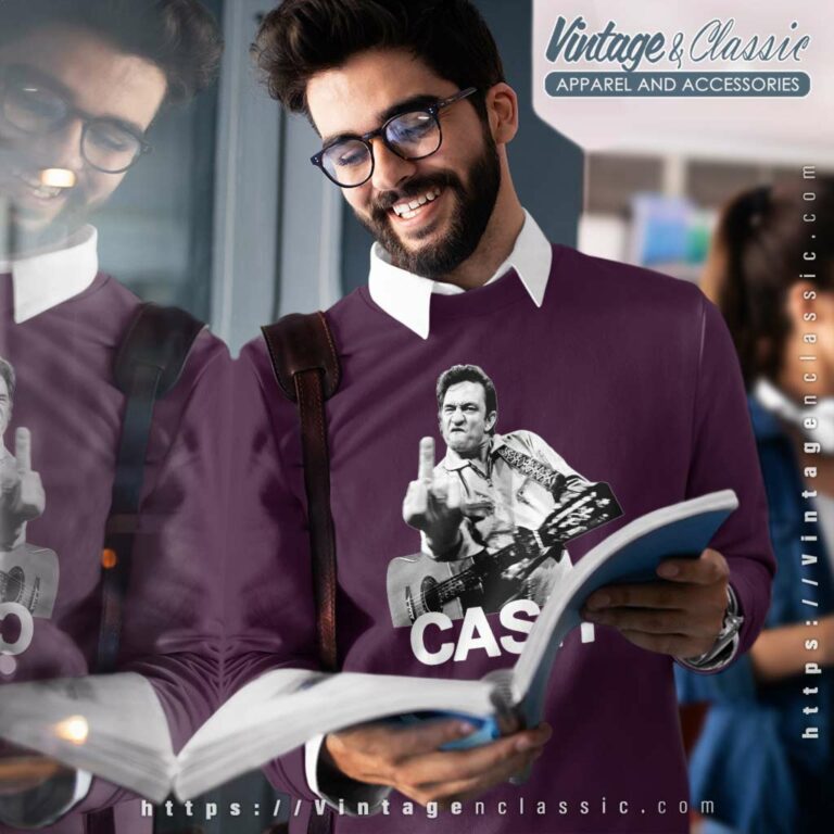 Johnny Cash Middle Finger Sweatshirt Johnny Cash Middle Finger Sweatshirt