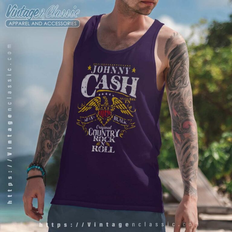 Johnny Cash Original Country Tank Top Racerback Johnny Cash Original Country Tank Top Racerback
