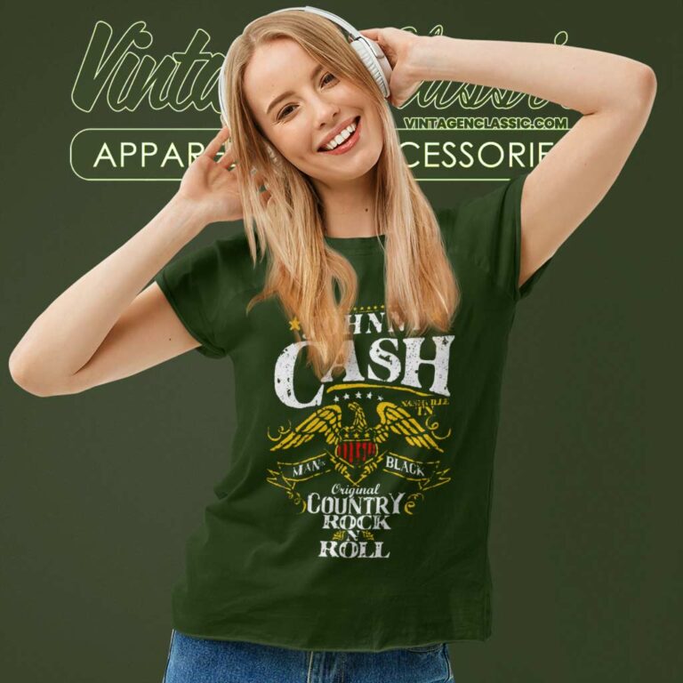 Johnny Cash Original Country Women TShirt Johnny Cash Original Country Women TShirt