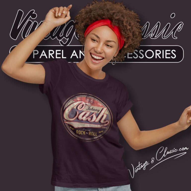 Johnny Cash Original Rock And Roll Women T Shirt Johnny Cash Original Rock And Roll Women T Shirt