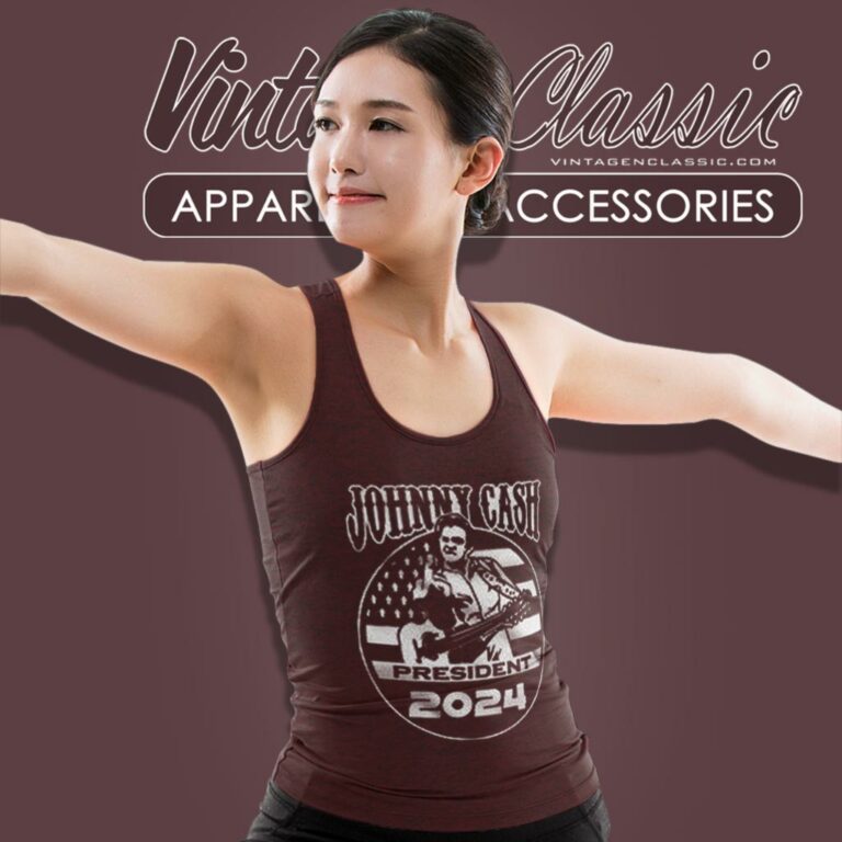 Johnny Cash President 2024 Tank Top Racerback Johnny Cash President 2024 Tank Top Racerback