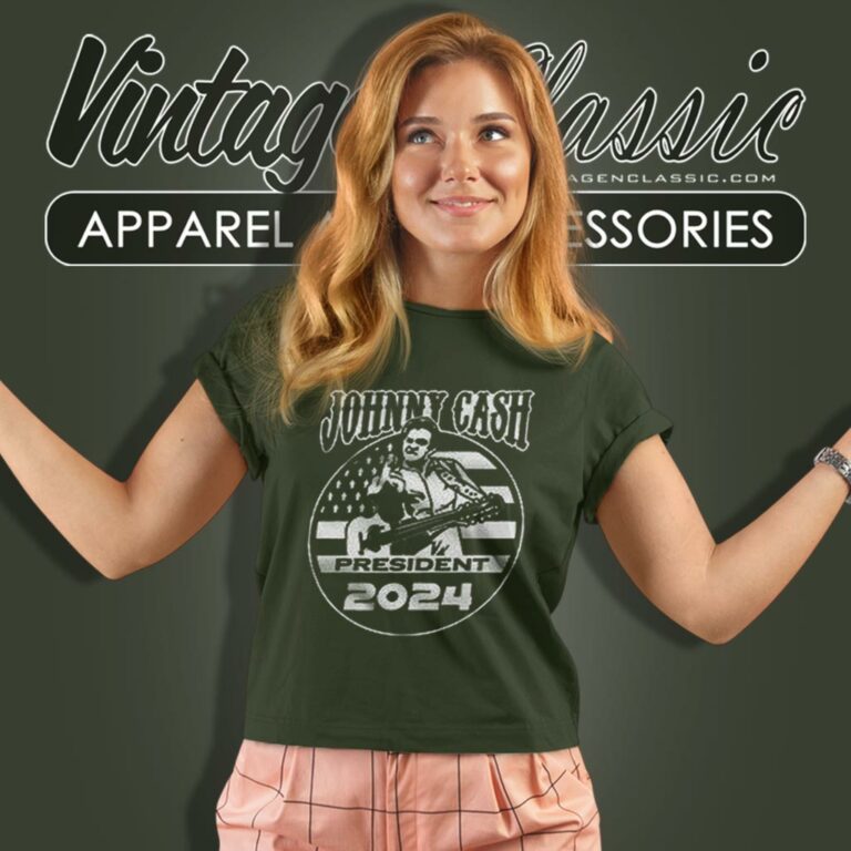 Johnny Cash President 2024 Women T Shirt Johnny Cash President 2024 Women T Shirt