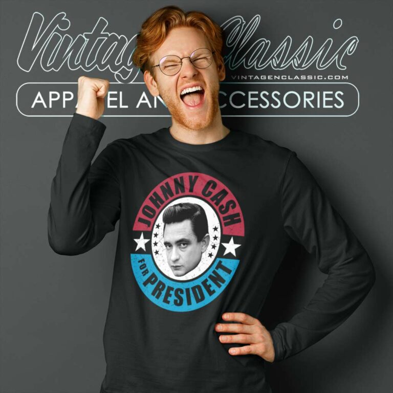 Johnny Cash President Long Sleeve Tee Johnny Cash President Long Sleeve Tee