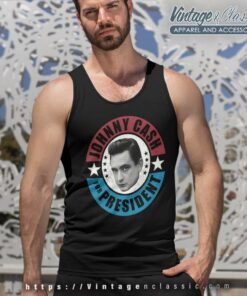 Johnny Cash President Tank Top Racerback