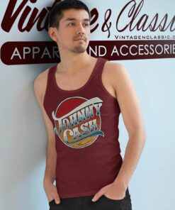 Johnny Cash Ring Of Fire Tank Top Racerback