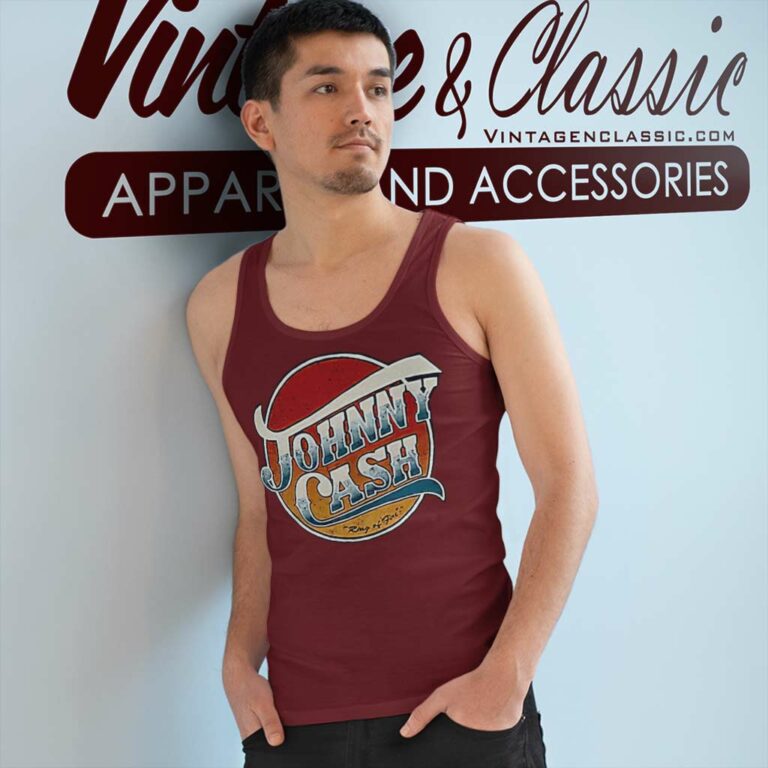 Johnny Cash Ring Of Fire Tank Top Racerback Johnny Cash Ring Of Fire Tank Top Racerback