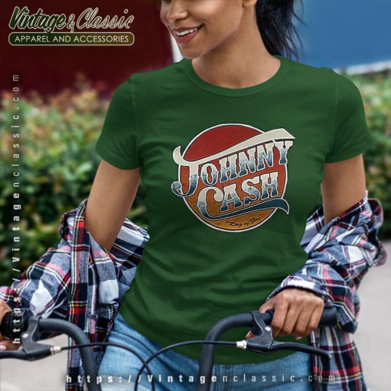 Johnny Cash Ring Of Fire Women TShirt Johnny Cash Ring Of Fire Women TShirt