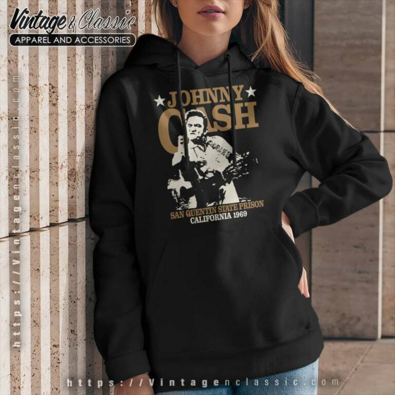 Johnny Cash San Quentin Stars Hoodie Johnny Cash San Quentin Stars Hoodie